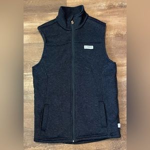 Magellan black fuzzy lined zipper vest size mens small S